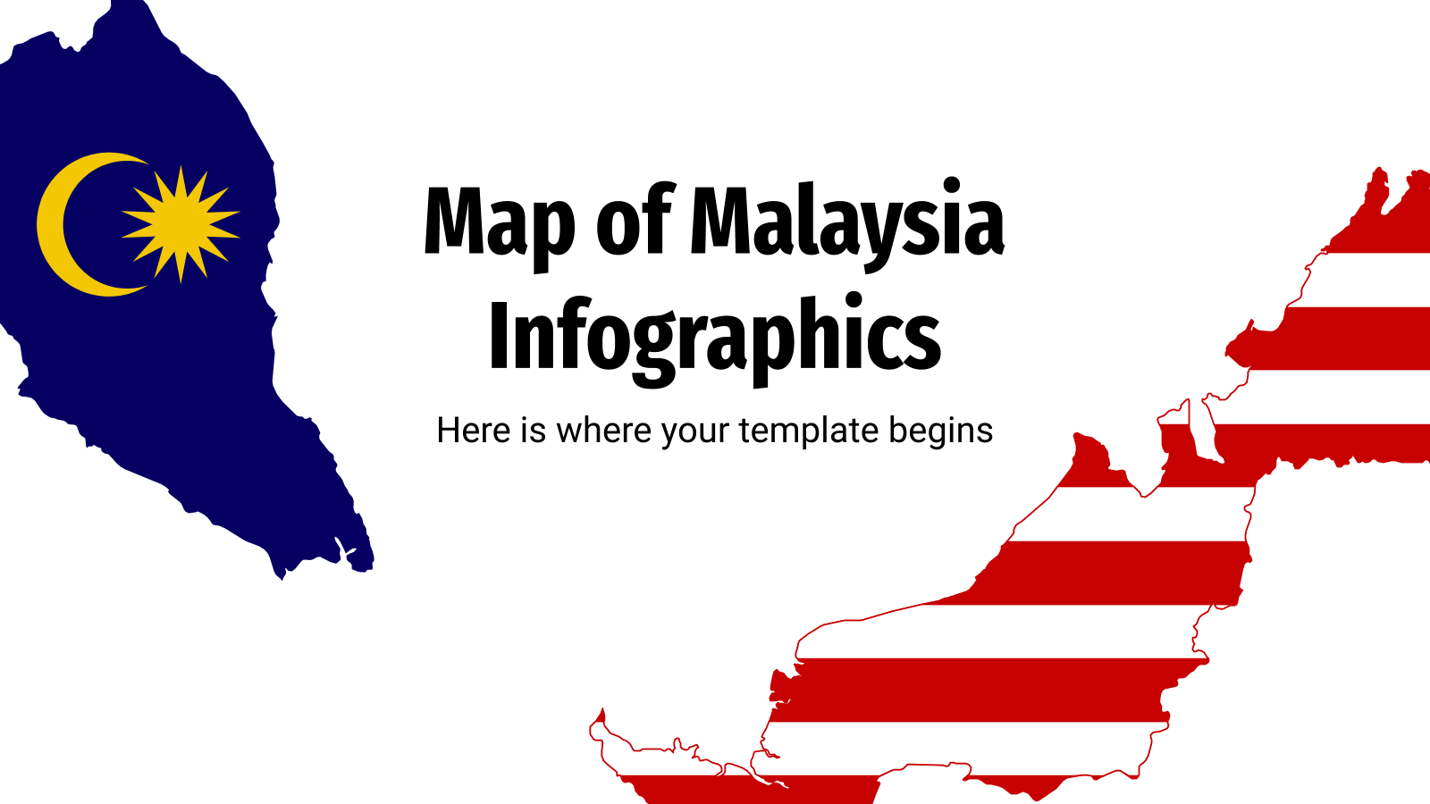 马来西亚地图PowerPoint信息图